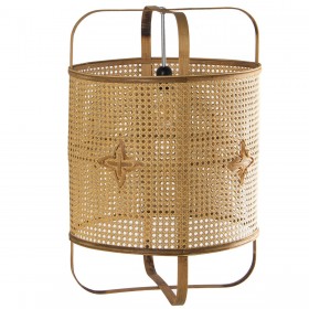 Lampadario Alexandra House Living Marrone Naturale Rattan Fibra naturale 60 W 43 x 134 x 43 cm