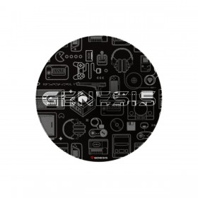 Tappetino da gaming Genesis Tellur 300 - Gear Ø 100 cm Multicolore Poliestere Rotonda