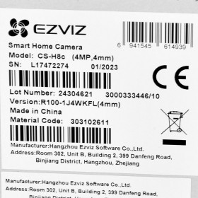 Videocamera di Sorveglianza Ezviz CS-H8C-R100-1J4WKFL 4MM