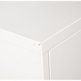 Credenza Alexandra House Living Bianco Metallo 80 x 102 x 35 cm