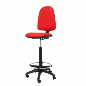 Sgabello Ayna  Piqueras y Crespo 4CPSPRJ Rosso PVC Ecopelle