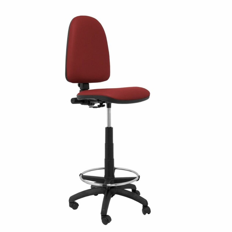 Sgabello Ayna  Piqueras y Crespo CPSPGRA Rosso Granato PVC Ecopelle