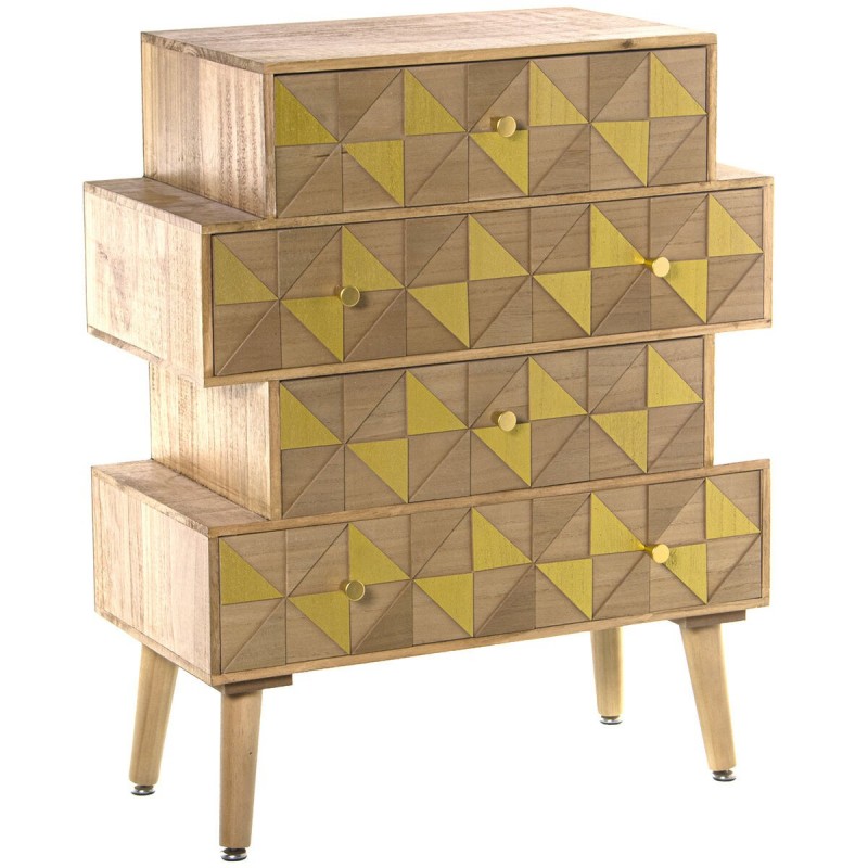 Cassettiera Alexandra House Living Legno Irregolare 60 x 28 x 80 cm