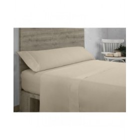 Lenzuolo con angoli aderenti Alexandra House Living QUTUN Taupé 200 x 200 cm 200 x 1 x 200 cm