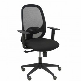 Sedia da Ufficio Piqueras y Crespo 0B10CRP Nero Con braccioli