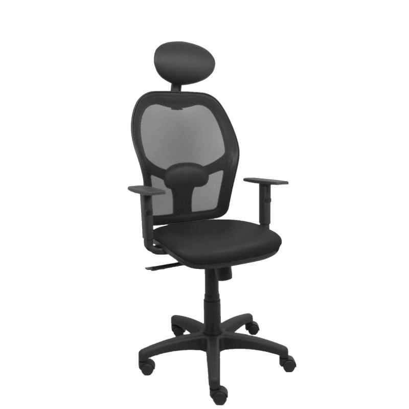 Sedia Ufficio con Poggiatesta Piqueras y Crespo B10CRNC Nero