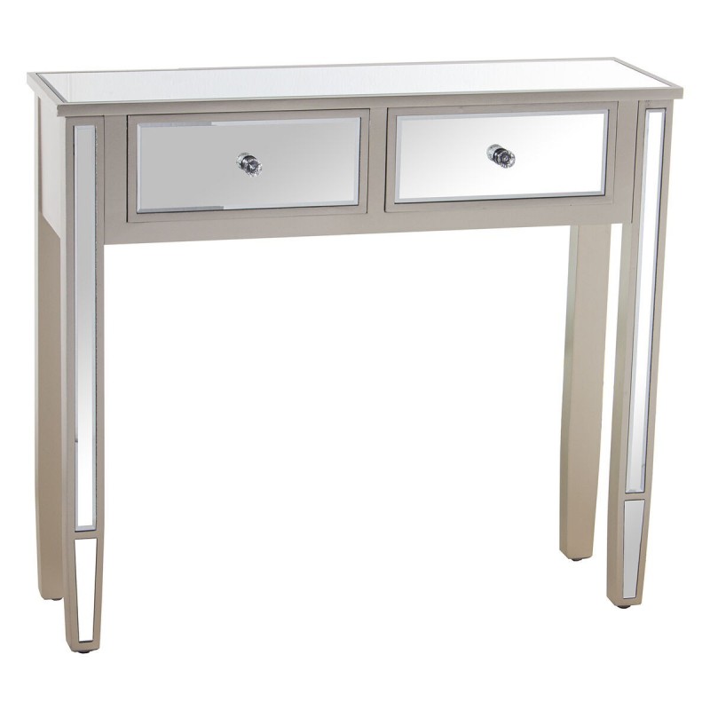 Console Alexandra House Living Champagne Legno 90 x 80 x 25 cm
