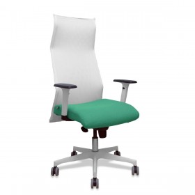 Sedia da Ufficio Piqueras y Crespo 54BR65G Bianco Verde Smeraldo