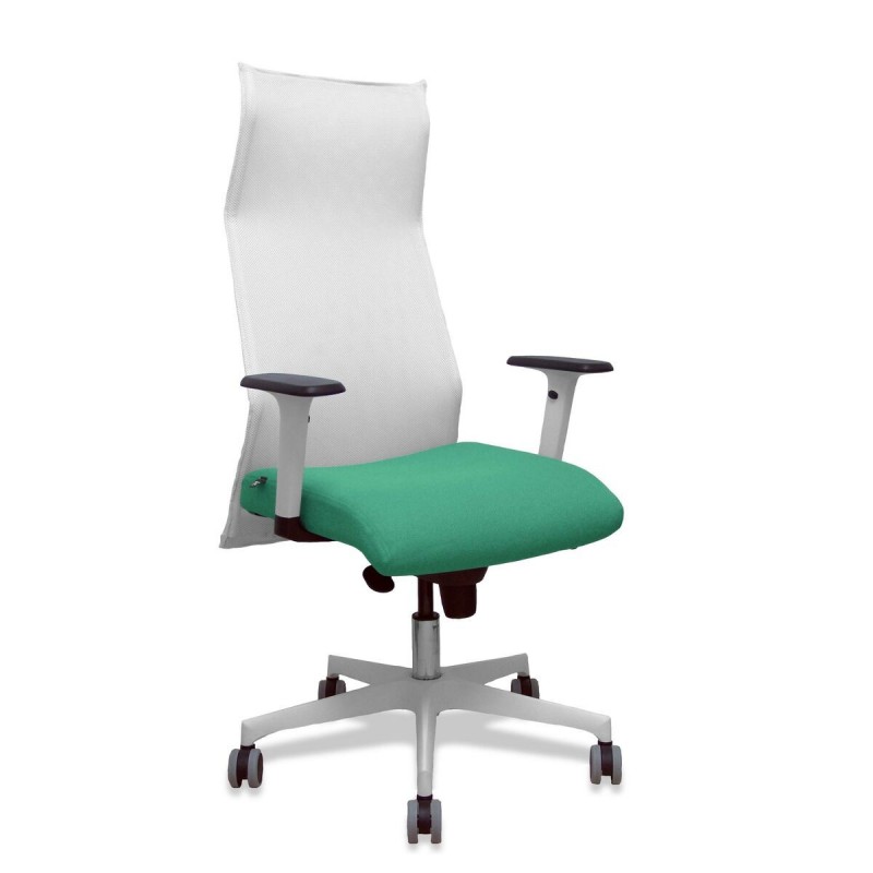 Sedia da Ufficio Piqueras y Crespo 54BR65G Bianco Verde Smeraldo