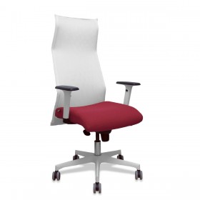 Sedia da Ufficio Piqueras y Crespo 54BR65G Bianco Rosso Granato