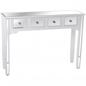 Console Alexandra House Living Champagne Legno 110 x 80 x 30 cm