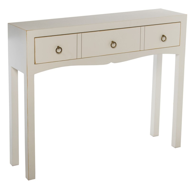 Console Alexandra House Living Bianco Legno 94 x 78 x 24 cm