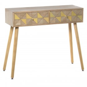 Console Alexandra House Living Bianco Legno 89 x 78 x 30 cm