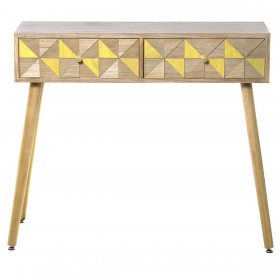 Console Alexandra House Living Bianco Legno 89 x 78 x 30 cm