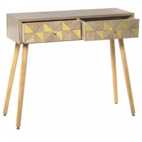Console Alexandra House Living Bianco Legno 89 x 78 x 30 cm
