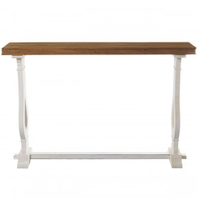 Console Alexandra House Living Bianco Legno 121 x 79 x 31 cm