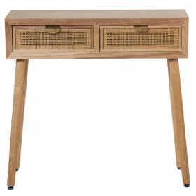 Console Alexandra House Living Marrone Legno 80 x 78 x 25 cm