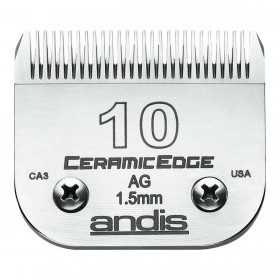 Lame per Rasoio da Barba Andis 10 Ceramica Acciaio Cromato Cane