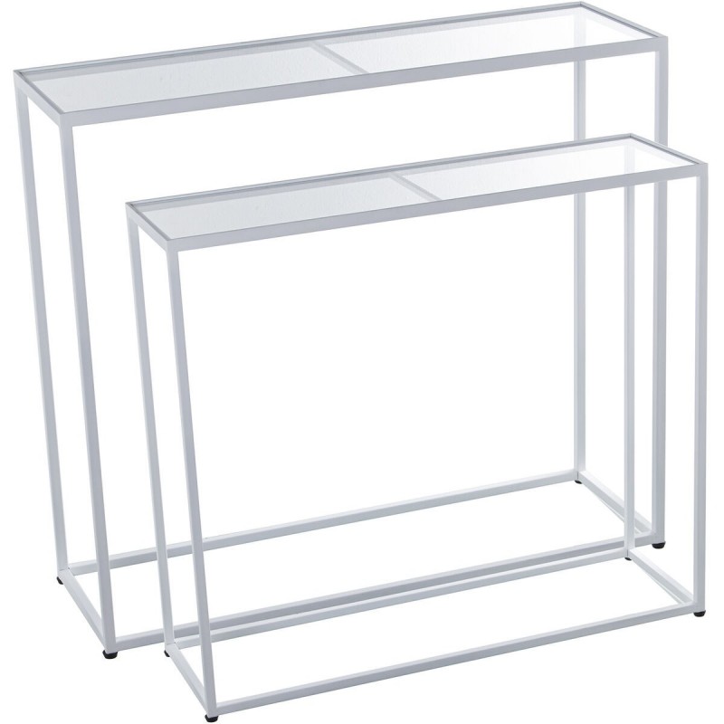 Set di tavoli Alexandra House Living Argentato Metallo 2 Pezzi