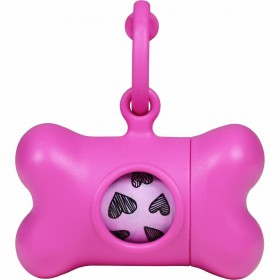 Dispenser di Buste per Animali Domestici United Pets Classic 2nd Life Rosa