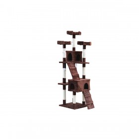Albero tiragraffi per gatti Gloria 50 x 50 x 170 cm Marrone Legno Carta Sisal