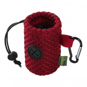 Dispenser di Buste per Animali Domestici Hunter Rosso Portaborse Rete