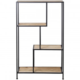 Scaffale Alexandra House Living Marrone Nero Metallo 65 x 110 x 25 cm