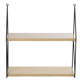 Mensole Alexandra House Living Marrone Nero Legno 42 x 43 x 15 cm