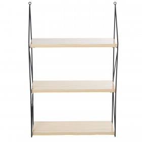 Mensole Alexandra House Living Marrone Nero Legno 42 x 66 x 15 cm