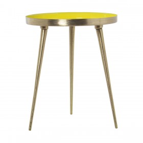 Tavolo aggiuntivo Alexandra House Living Giallo Dorato 38 x 43 x 38 cm