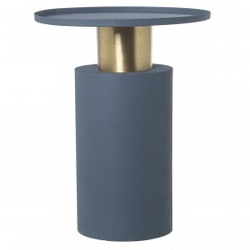 Tavolo aggiuntivo Alexandra House Living Azzurro Dorato 36 x 46 x 36 cm