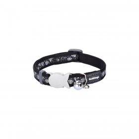 Collare per gatti Red Dingo Diamond 20-32 cm Nero