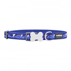 Collare per Cani Red Dingo STYLE LIGHTNING Blu Marino
