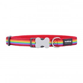 Collare per Cani Red Dingo STYLE RAINBOW 15 mm x 24-36 cm