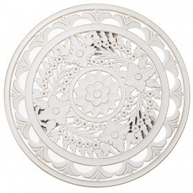 Tavolo aggiuntivo Alexandra House Living Bianco Marrone 60 x 62 x 60 cm
