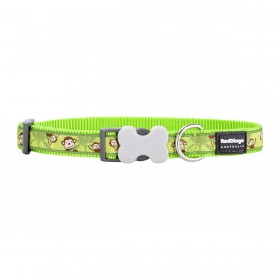 Collare per Cani Red Dingo STYLE MONKEY LIME GREEN 41-63 cm
