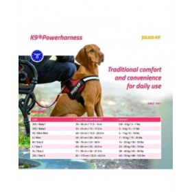 Imbracatura per Cani Julius K9 Power Rosso M/L