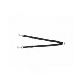 Gancio Guinzaglio 2 Cani Trixie New Premium Nero 40-70 cm XS S M