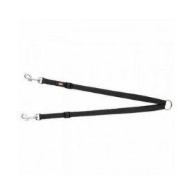 Gancio Guinzaglio 2 Cani Trixie New Premium Nero 40-70 cm XS S M