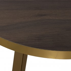Set di 3 tavoli Alexandra House Living Marrone Dorato Legno
