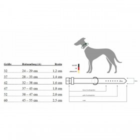 Collare per Cani Hunter Aalborg Marrone XS/S 28-33 cm
