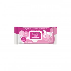 Salviettine Inumidite per Animali Domestici Inodorina Aloe Vera 110 Unità