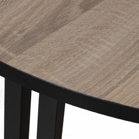 Set di 2 tavoli Alexandra House Living Marrone Nero Legno