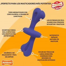 Osso Nylabone Azzurro Bacon L