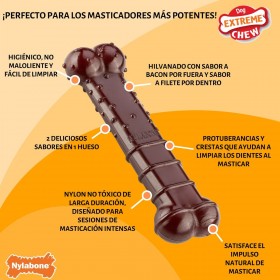 Osso Nylabone Marrone Bacon M