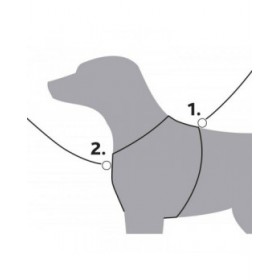 Imbracatura per Cani Trixie Premium Azzurro L