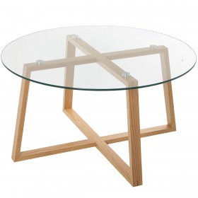 Tavolino da Caffè Alexandra House Living Marrone Legno 78 x 41 x 78 cm
