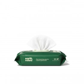 Salviettine Inumidite per Animali Domestici Earth Rated Senza profumo (60 Pezzi)