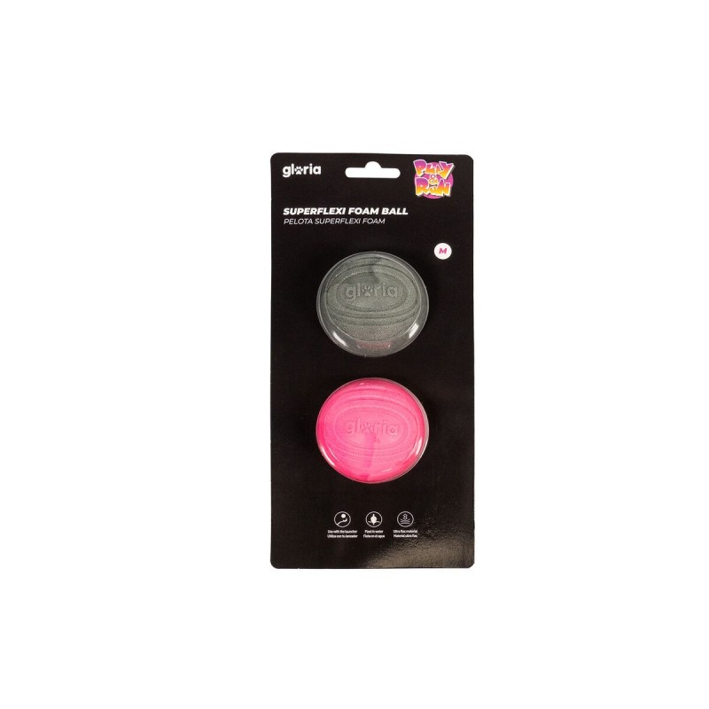 Palla per Animali Domestici Gloria PLAY AND RUN Grigio Schiuma TPR M 6,35 cm 2 Unità