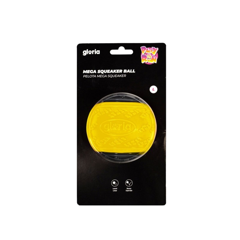 Palla per Animali Domestici Gloria PLAY AND RUN Giallo TPR L 8,89 cm